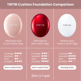 TIRTIR - Mask Fit Red Cushion MINI - Japan's No.1 Foundation in shades 13C Fair, 13N Fair Ivory, 15C Fair Porcelain, 17N Vanilla, 17W French Vanilla, 17C Porcelain, 21N Ivory, 21W Natural Ivory, 21C Cool Ivory, 23N Sand, 24N Latte, 24W Soft Beige, 25N Mocha, 27C Cool Beige, 27N Camel, 29N Natural Beige, 30N Rich Honey, 31N French Beige, 33C Hazel, 33N Macchiato