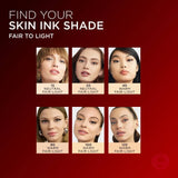 L'Oreal Paris Infallible Skin Ink UP TO 48H Longwear 2-IN-1 Foundation Concealer -  15 Neutral, 20 Neutral, 40 Warm, 80 Warm, 125 Warm, 130 Cool, 140 Warm, 180 Cool, 265 Neutral, 270 Warm, 290 Warm, 375 Warm