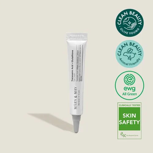 mary and may tranexamic acid+ glutathion eye cream Mary&May eye dark circles and freckles for a more refined Mary & May Tranexamic +