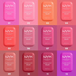 Shop NYX Professional Makeup Buttermelt Powder Blush in shades 01 Butta Half, 02 Butta Together, 06 For The Butta, 07 Butta With Time, 08 Getting Butta, 09 Feeling Butta, 10 Back And Butta, 12 All The Butta in Pakistan