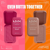 Shop NYX Professional Makeup Buttermelt Powder Blush in shades 01 Butta Half, 02 Butta Together, 06 For The Butta, 07 Butta With Time, 08 Getting Butta, 09 Feeling Butta, 10 Back And Butta, 12 All The Butta in Pakistan