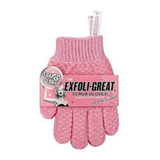 Boots Exfoliating Gloves Pair-White, Pink, Purple, Green