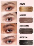 SHEGLAM Hold 'Em Up Tinted Brow Gel Taupe, Auburn, Chocolate, Espresso Long Lasting Voluminous Eyebrow Tint With Hair-Like Fibers Non-Greasy Shapes Lifts Sets Eyebrow Cream With Brush