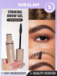 SHEGLAM Striking Waterproof  Brow Gel - Red-brown, Black-brown, Medium Brown, Dark Brown