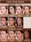 SHEGLAM Buttery Buff Contour & Bronzer Stick - Hazelnut Latte, Soft Tan, Clay, Stone, Tawny Amber, Warm Honey, Camel Suede, Golden Sun, Burnt Sienna, Terracotta, Earthy Sepia