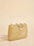 Shein Golden Clutch with Stones