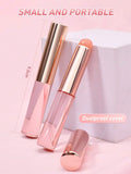 Shein 1pc Rose Pink Crystal Silica Gel Lip Brush