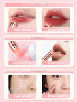 Shein 1pc Rose Pink Crystal Silica Gel Lip Brush