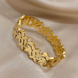 Stainless steel Bracelet Golden