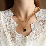 Stainless steel Necklace DOuble layer