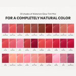 TIRTIR Waterism Glow Tint Mini in shades 01 Mauve Rose, 02 Merry Coral, 03 Sand Mond, 04 Fig Peach, 05 Scotch Shot, 06 Honey Nut, 07 Cassis Plum, 08 Summer Pumpkin, 09 Salmon Syrup, 10 Heart Berry, 11 Applum, 12 Rich Rush, 13 Likely, 14 Rose Bell, 15 Grapen, 16 Tangering, 17 Aliven, 18 Cherrid, 19 Bad Rosy, 20 Fever Red