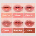 TIRTIR Waterism Glow Tint Mini in shades 01 Mauve Rose, 02 Merry Coral, 03 Sand Mond, 04 Fig Peach, 05 Scotch Shot, 06 Honey Nut, 07 Cassis Plum, 08 Summer Pumpkin, 09 Salmon Syrup, 10 Heart Berry, 11 Applum, 12 Rich Rush, 13 Likely, 14 Rose Bell, 15 Grapen, 16 Tangering, 17 Aliven, 18 Cherrid, 19 Bad Rosy, 20 Fever Red