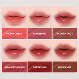 TIRTIR Waterism Glow Tint Mini in shades 01 Mauve Rose, 02 Merry Coral, 03 Sand Mond, 04 Fig Peach, 05 Scotch Shot, 06 Honey Nut, 07 Cassis Plum, 08 Summer Pumpkin, 09 Salmon Syrup, 10 Heart Berry, 11 Applum, 12 Rich Rush, 13 Likely, 14 Rose Bell, 15 Grapen, 16 Tangering, 17 Aliven, 18 Cherrid, 19 Bad Rosy, 20 Fever Red