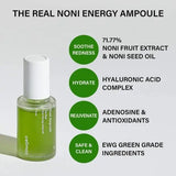 Celimax The Real Noni Starter Kit: The Real Noni Moisture Balancing Toner Mini 30ml, The Real Noni Energy Ampule Mini 10ml, The Real Noni Energy Repair Cream Mini 10ml