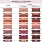 Anastasia Beverly Hills Lip Velvet Liquid Lipstick - Crush - soft beige, Pure Hollywood - pale mauve nude, Peachy Nude - light peachy nude, Pale Mauve - light mauvy taupe, Pink Sand - nude peachy pink, Softy - soft pink nude, Hush Rose - rosy pink