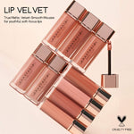 Anastasia Beverly Hills Lip Velvet Liquid Lipstick - Crush - soft beige, Pure Hollywood - pale mauve nude, Peachy Nude - light peachy nude, Pale Mauve - light mauvy taupe, Pink Sand - nude peachy pink, Softy - soft pink nude, Hush Rose - rosy pink