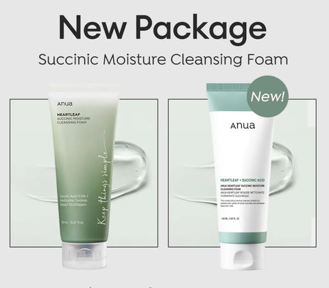 Anua - Heartleaf Succinic Moisture Cleansing Foam 150ML