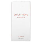 A'pieu Juicy Pang Water Blusher - PK01 I'm Strawberry, PK02 Raspberry, PK03 Guava Pearl, PK04 Dewey Grapefruit Pearl, RD01 Popping Cherry, CR01 Peach, CR02 Ripe Persimmon, BE01 Fig Pearl