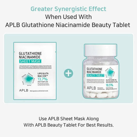 APLB Glutathione Niacinamide Sheet Mask Expiry 09