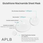 APLB Glutathione Niacinamide Sheet Mask