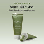 Arencia Salicylic Acid, Green Tea + LHA Deep Pore Rice Cake Cleanser 150ml