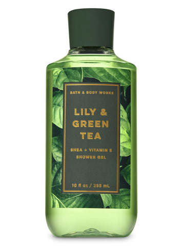 Bath & Body Works Lily and Green Tea Shower Gel Wash 10 fl oz / 295 mL