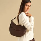 Panelled Shoulder Bag with Zip Closure