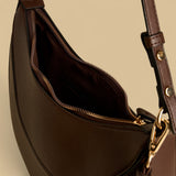 Panelled Shoulder Bag with Zip Closure