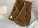 Shein - Hair Drying Cap Towel / Hair Turban -  Chocolate brown