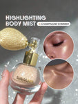 SHEGLAM GO GO GLOW HIGHLIGHTING BODY MIST - Gold Frosted Opal (Silver) Love Bomb (Purple) Champagne Shimmer, Crimson Sparkle, Fairy Twinkle