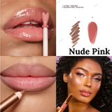 CHARLOTTE TILBURY - Glossy Lip Duo Fresh Pink, Nude Pink