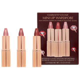 CHARLOTTE TILBURY - Iconic Mini Lip Wardrobe Mini Lipstick Trio - Matte Revolution Pillow Talk Original, Matte Revolution Very Victoria, Matte Revolution Walk of No Shame