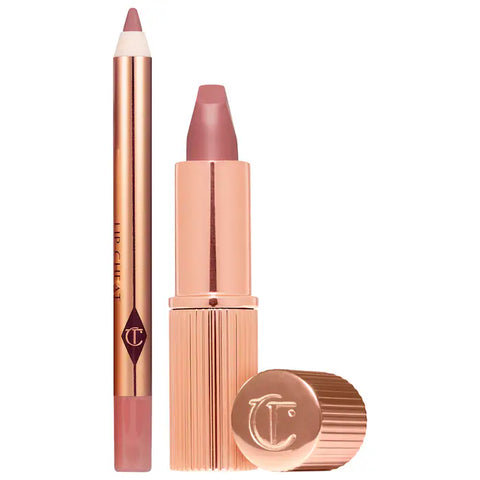 Charlotte Tilbury Mini Pillow Talk Lipstick & Liner Set - Pillow Talk - nude pink