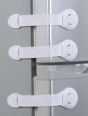 SHEIN Safety Cabinet Lock, White Plastic Baby Safety Protection Drawer Lock, For Home - 1 pc