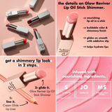 ELF Glow Reviver Lip Oil Stick - Mauve Mentality - Mauve, Loveslick - Pink Beige, Cara-melt - Light Caramel Beige, Pink-Me Energy - Baby Pink, Jam Packed - Black Cherry, Rose Latte - Soft Rosewood