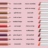 ELF Glow Reviver Lip Oil Stick - Mauve Mentality - Mauve, Loveslick - Pink Beige, Cara-melt - Light Caramel Beige, Pink-Me Energy - Baby Pink, Jam Packed - Black Cherry, Rose Latte - Soft Rosewood