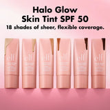 Elf Halo Glow Skin Tint SPF 50 - 1 Fair Neutral, 2 Fair Warm, 3 Fair Cool, 4 Light Neutral, 5 Light Warm