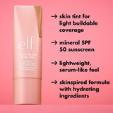 Elf Halo Glow Skin Tint SPF 50 - 1 Fair Neutral, 2 Fair Warm, 3 Fair Cool, 4 Light Neutral, 5 Light Warm