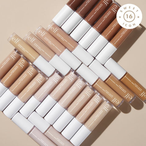 Shop Elf Hydrating Camo Concealer in shades Fair Warm - fair with yellow undertones, Fair Beige - fair with neutral undertones, Light Ivory - light with neutral warm undertone, Light Sand - light with neutral undertones, Light Beige - light with golden beige undertones, Medium Peach - medium with peach undertones, Medium Sand - medium with neutral undertones, Medium Beige - medium with golden beige undertones, Medium Neutral - medium tan with warm undertones, Tan Sand - tan with olive undertones in Pakistan