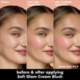 ELF Soft Glam Cream Blush Stick - Pink On It, Melon-Drama, Gumball, Plum Intended, Heat Check, Muted Mauve