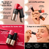 ELF Soft Glam Cream Blush Stick - Pink On It, Melon-Drama, Gumball, Plum Intended, Heat Check, Muted Mauve