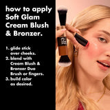 ELF Soft Glam Cream Blush Stick - Pink On It, Melon-Drama, Gumball, Plum Intended, Heat Check, Muted Mauve