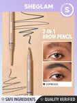 SHEGLAM Brows On Demand 2-In-1 Brow Pencil - Auburn, Chocolate, Espresso, Taupe