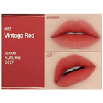 ETUDE - Fixing Tint - 1 Analog Rose, 2 Vintage Red, 3 Mellow Peach,4 Ginger Milk Tea, 5 Midnight Mauve, 6 Soft Walnut, 7 Cranberry Plum, 8 Dusty Beige, 10 Smokey Cherry, 11 Rose Blending, 12 Salmon Brick