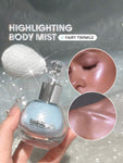 SHEGLAM GO GO GLOW HIGHLIGHTING BODY MIST - Gold Frosted Opal (Silver) Love Bomb (Purple) Champagne Shimmer, Crimson Sparkle, Fairy Twinkle