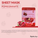 Farmstay Pomegranate Visible Difference Mask Sheet single piece