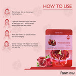 Farmstay Pomegranate Visible Difference Mask Sheet single piece