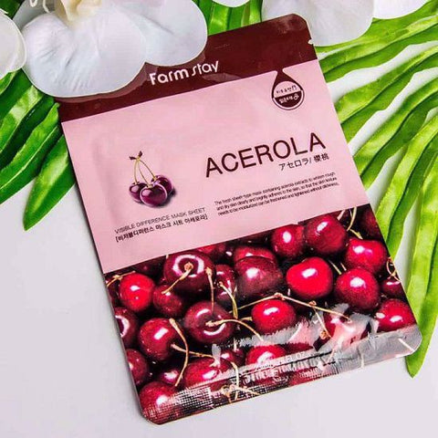 Farmstay Visible Difference Mask Sheet Acerola single piece