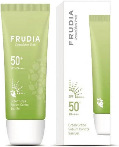 FRUDIA Green Grape Sebum Control Cooling Sun Gel SPF50+ PA++++ 50g