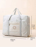 SHEIN 1pc Portable Travel Storage Bag, Large Foldable Acrylic Packing Bag For Travel